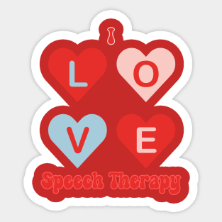 Valentine's day speech therapy, speech language pathology, slpa, speech therapist Sticker